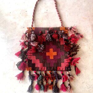 Turkish Kilim Persian Rug Camel Saddle Bag Purse